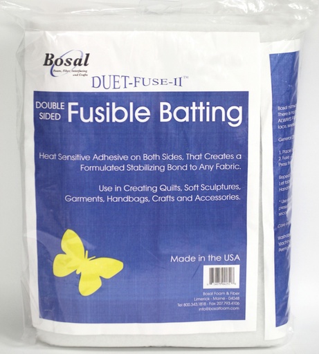 [3252B] Duet Fuse II Double Sided Fusible Batting 45"