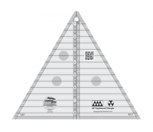 [CGRT60] 60 Degree Triangle 8.5" CGR Ruler