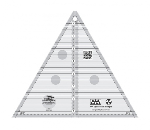 [CGRT60] CGR Ruler 60 Degree Triangle 8.5"