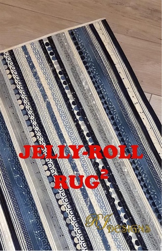 [P23182] Jelly Roll Rug Squared