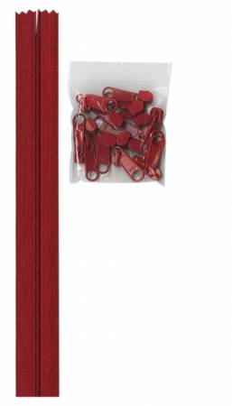 [ZIPYD-265] Zippers by the Yard Hot Red