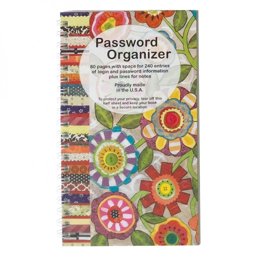 [PWB03] Password Book Fun Flowers