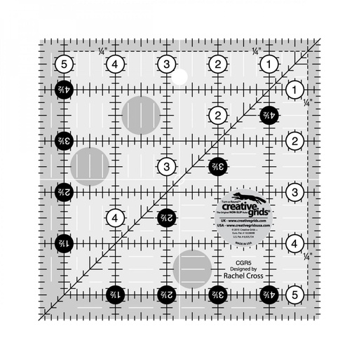 [CGR5] 5.5" Square CGR Ruler