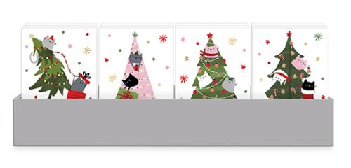 [1001 86] Pocket Notepad Christmas Cat