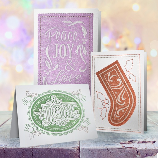 [12959USB] Shimmering Holiday Cards USB