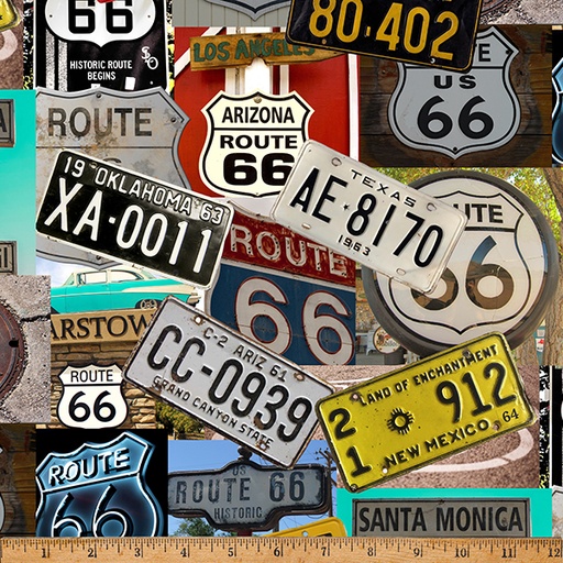 [W5417-130] On the Road Again License Plates