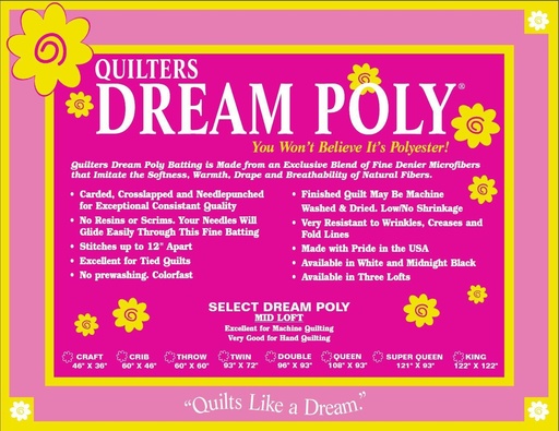 [P4TN] Poly Select White TWIN 93"x72"