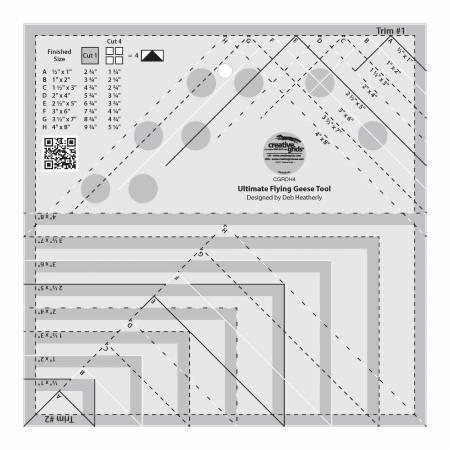 [CGRDH4] CGR Ruler Ultimate Flying Geese Tool