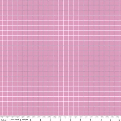 [C11584-PINK] Misty Morning Grid Pink