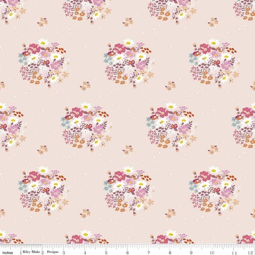 [C11581-BLUSH] Misty Morning Bouquets Blush