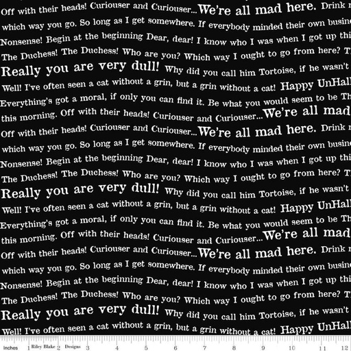 [C11963-BLACK] Mad Masquerade Wavy Words