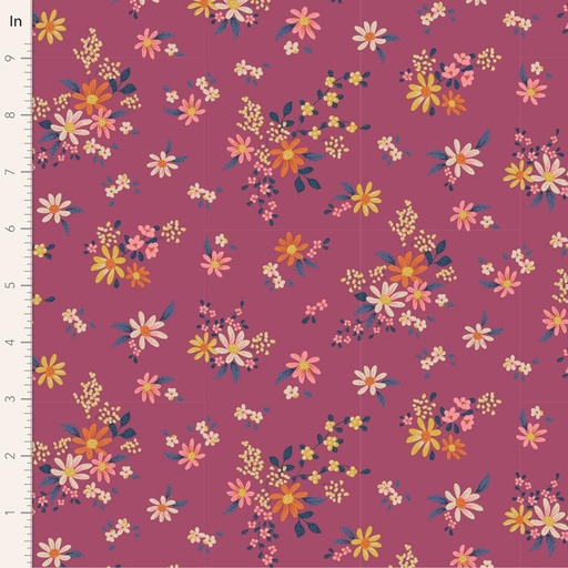 [F92836] Chic Escape Daisyfield Plum