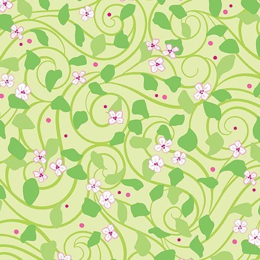 [13586-43] Serenity Water Lilies Lime