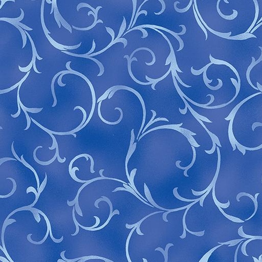 [3023 55Blue] Flower Festival Swirling Vines