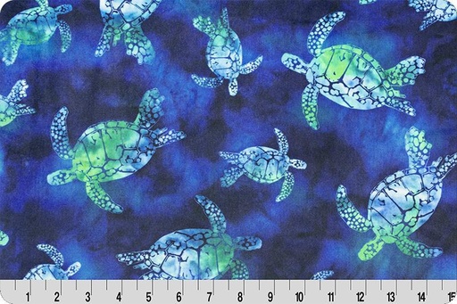 [DCBTURTLESGREENSEA] Bliss Batik Turtles Minky