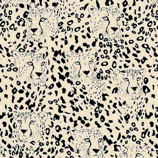 [WILD-CD1631 BEIGE] Wild At Heart Graphic Leopard