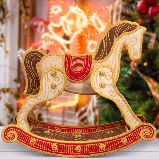 [12847USB] Freestanding Rocking Horse