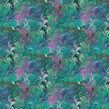 [12355W 84] 108" Cosette Teal Multi