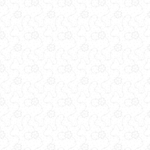 [1465509B] Calico Floral White