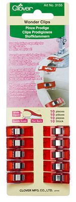 [CL3155A] Wonder Clips 10ct Red