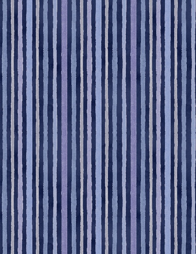 [89278 446] Morning Blooms Stripes Navy