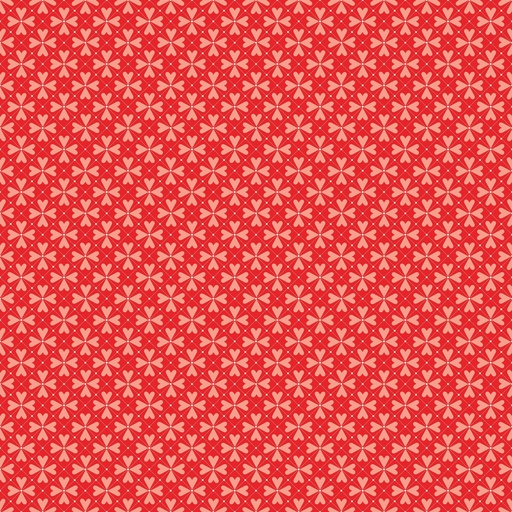 [C15405-RED] You & Me Hearts Grid Red
