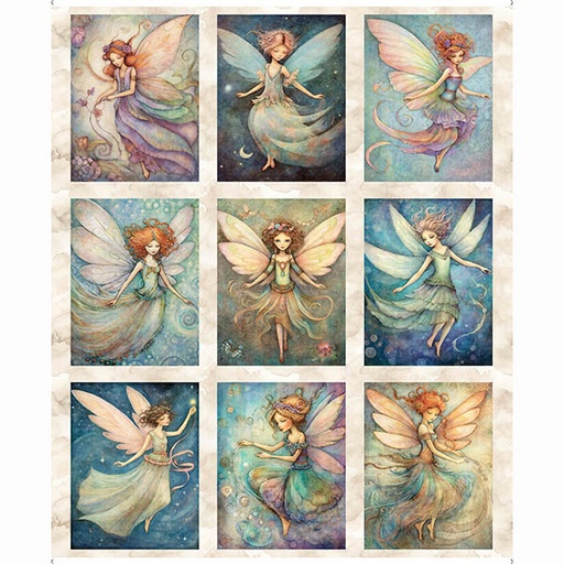 [2600 30759 X 150] Enchanted Fairy 1 yard Panel