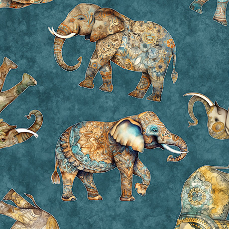 [2600 30673 Q 150] Kindred Spirits Tossed Elephants