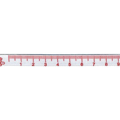 [PFAS3010-008] Tape Measure Ribbon Red & White