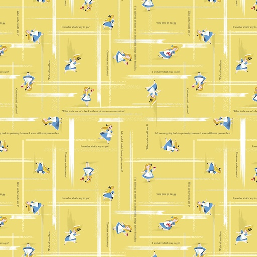 [C12946-YELLOW] Down The Rabbit Hole Alice Yellow