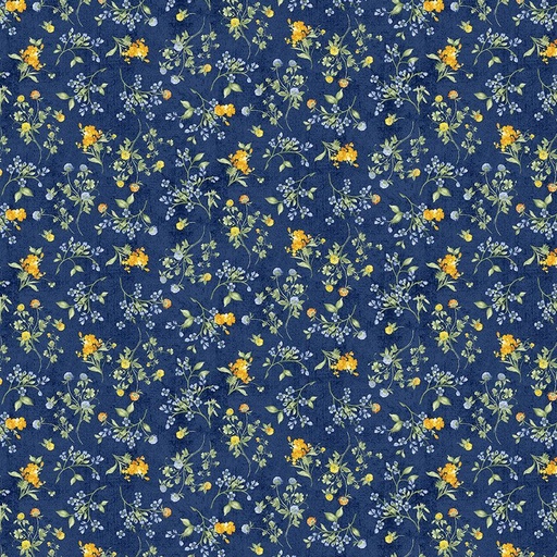 [FLEUR-CD3365 NAVY] Sunflower Farm Tiny Floral Navy