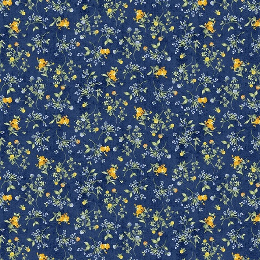 [FLEUR-CD3365 NAVY] Sunflower Farm Tiny Floral Navy