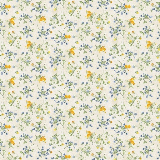 [FLEUR-CD3365 CREAM] Sunflower Farm Tiny Floral Cream