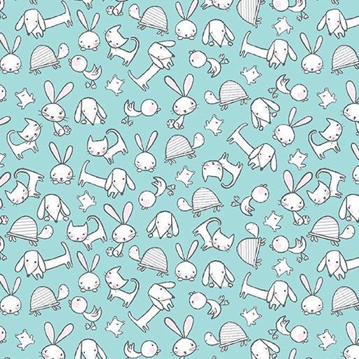 [13223F84B] So Loved Animal Toss Turquoise