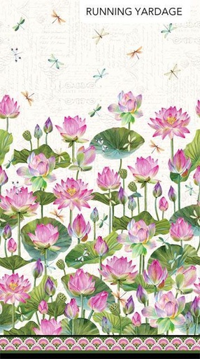 [DP25055-11] Water Lilies Large Border