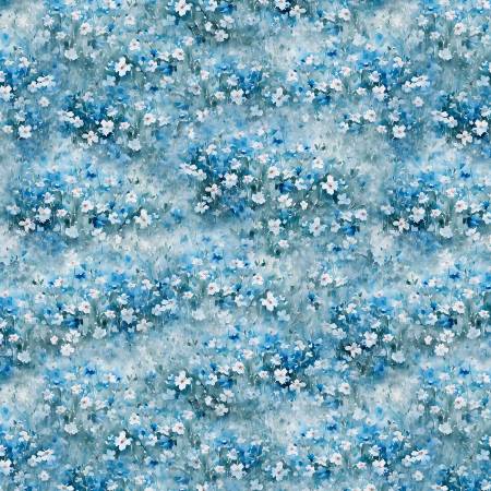 [1665 33902 441] Blue Harmony Floral Field Blue