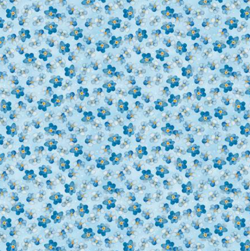 [1665 33903 440] Blue Harmony Small Floral Light Blue
