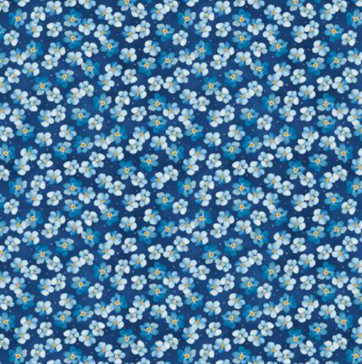 [1665 33903 448] Blue Harmony Small Floral Dark Blue