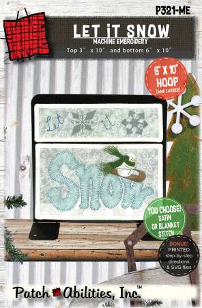 [P321-ME] Let It Snow and Snow Machine Embroidery
