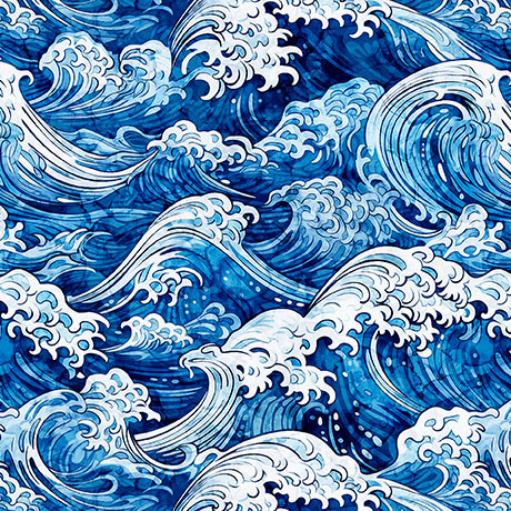 [30860 -B] Ocean Blues Ocean Waves Blue