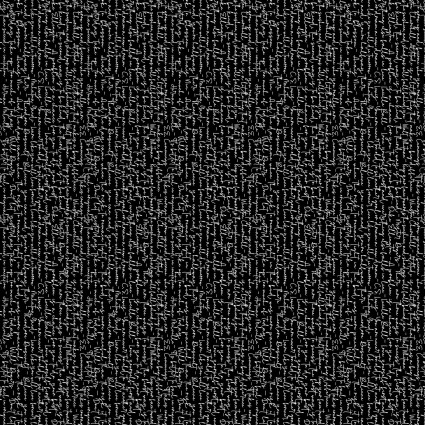 [SEF8226-90] All Or Nothing Script White on Black