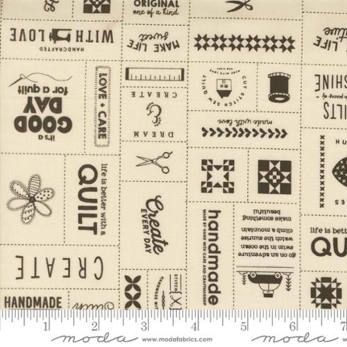 [55680 21] Threads Porcelain Black Patchwork