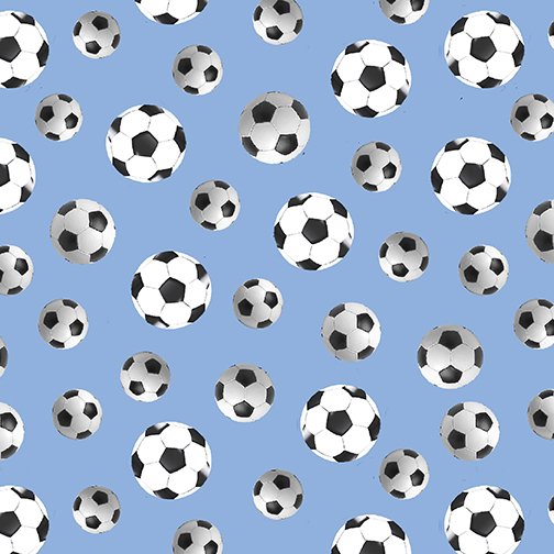 [12618B-50] World Cup Light Blue Soccer Balls
