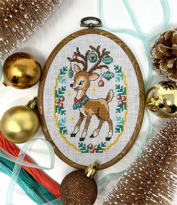 [24-3089] Winter Deer Cross Stitch