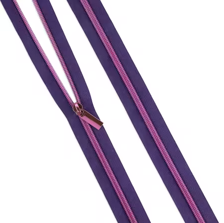 [ZBY5C127] Moonflower #5 Nylon Tula Pink Coil Zipper BTY