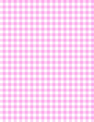 [1817-39162-131] Essentials Gingham White/Bubble Gum Pink*