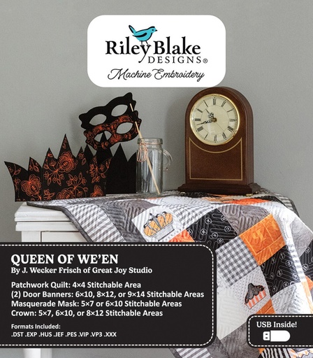 [ME149QW24R2] Queen of 'Ween Machine Embroidery