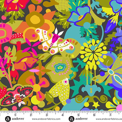 [A-1441-K] Color Wheel Night Art Theory Whole Cloth