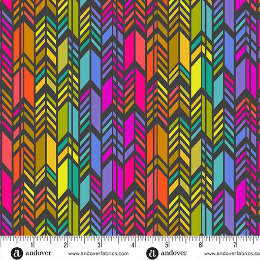 [A-1445-K] Color Wheel Night Spectrum Feathers