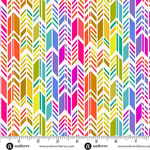[A-1445-L] Color Wheel Day Spectrum Feathers